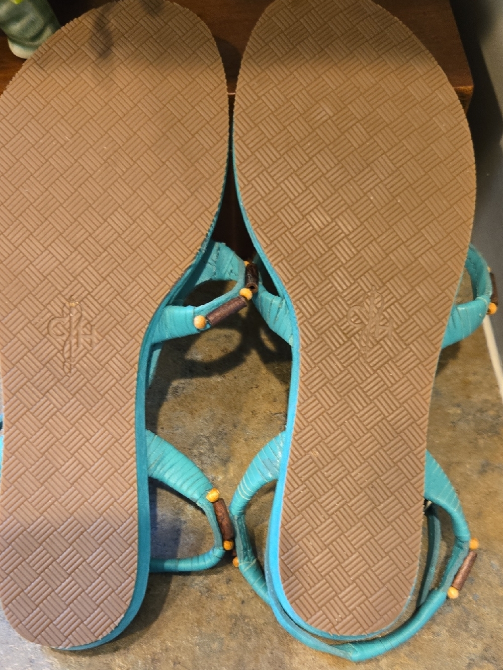 NWOT Cole Haan Green Larissa Sandals Size 8 - Picture 4 of 7